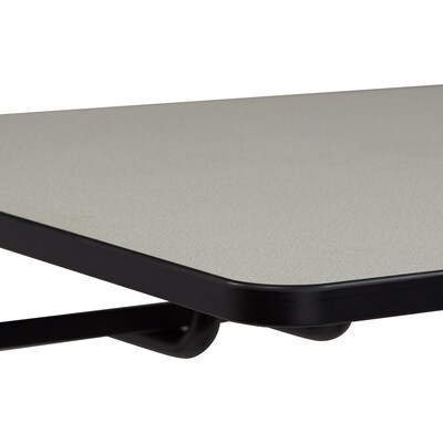 National Public Seating Sit & Stand Desk Series, 28"-45"H Adjustable, Gray Nebula/Black (EDTC)