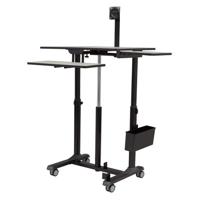 Oklahoma Sound EduTouch Pro 44.5H Sit & Stand Cart, Gray Nebula (EDTCP)