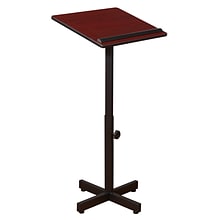 Oklahoma Sound Portable Presentation Series Adjustable Speaker Stand Podium 30-44H, Mahogany (70-MY