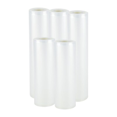 Black & Decker Combo Vacuum Sealer Rolls 5 Packs, Clear (BDVPR)