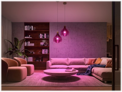 Philips Hue White Starter Kit, A19 16 Million Colors 10.5W E26  (563296)