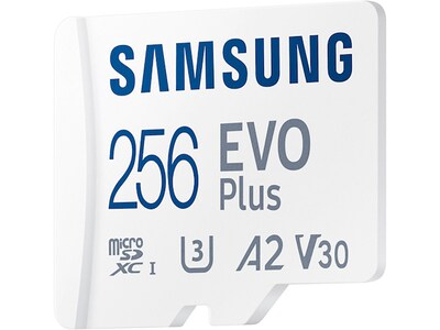 Samsung EVO Plus 256GB microSDXC Memory Card with Adapter, Class 10, UHS-I, V30 (MB-MC256KA/AM)