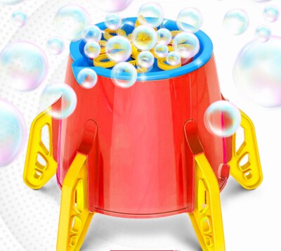 JussStuff Rocket Bubble Machine, Red/Yellow (RFD384365)