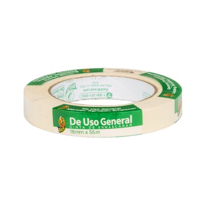 Duck General Purpose Masking Tape, 0.7" x 60 yds., Beige (240188)