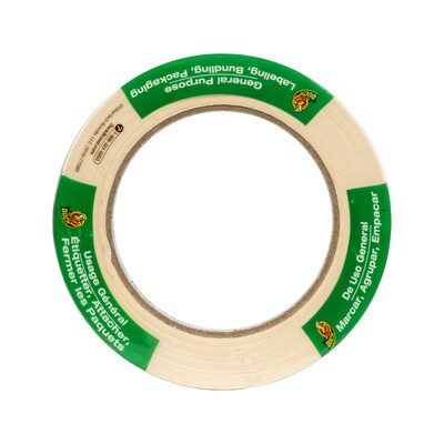 Duck General Purpose Masking Tape, 0.7" x 60 yds., Beige (240188)