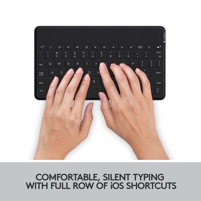 Logitech Keys-to-Go Ultra-Portable Keyboard For iPhone, iPad, and Apple TV, Black