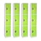 AdirOffice 72 3-Tier Key Lock Green Steel Storage Locker, 4/Pack (629-203-GRN-4PK)