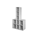Ameriwood Tyler 9-Section Cubbies, 56.6H x 32.6W x 14D, Dove Gray Particle Board (7712412COM)