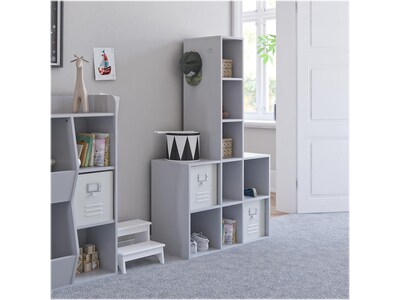 Ameriwood Tyler 9-Section Cubbies, 56.6"H x 32.6"W x 14"D, Dove Gray Particle Board (7712412COM)