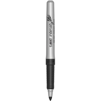 BIC Intensity Permanent Markers, Fine Tip, Black, 24/Pack (GPM241-BLK)