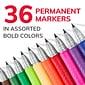 BIC Intensity Permanent Markers, Ultra Fine Tip, Assorted, 36/Pack (GPMUP361)