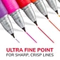 BIC Intensity Permanent Markers, Ultra Fine Tip, Blue, 12/Pack (GPMU11BE)