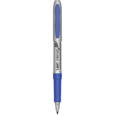 BIC Intensity Permanent Markers, Ultra Fine Tip, Blue, 12/Pack (GPMU11BE)