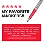 BIC Intensity Permanent Markers, Ultra Fine Tip, Black, 12/Pack (GPMU11BK)