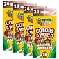 Crayola Marker, Fine Line, Assorted Colors, 24 Per Pack, 4 Packs (BIN587810-4)