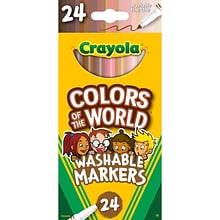 Crayola Marker, Fine Line, Assorted Colors, 24 Per Pack, 4 Packs (BIN587810-4)