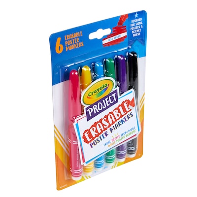 Crayola Metallic Markers, Conical Tip, Assorted, 8/Pack (58-8628)