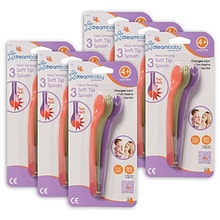 Dreambaby Heat Sensing Soft Tip Spoons, Assorted Colors, 3 Per Pack, 6 Packs (DB-L534-6)