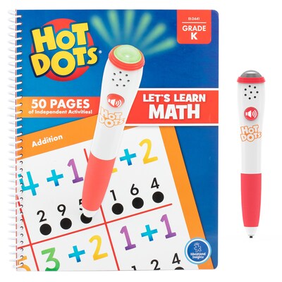 Educational Insights Hot Dots Lets Learn Kindergarten Math! (EI-2441)
