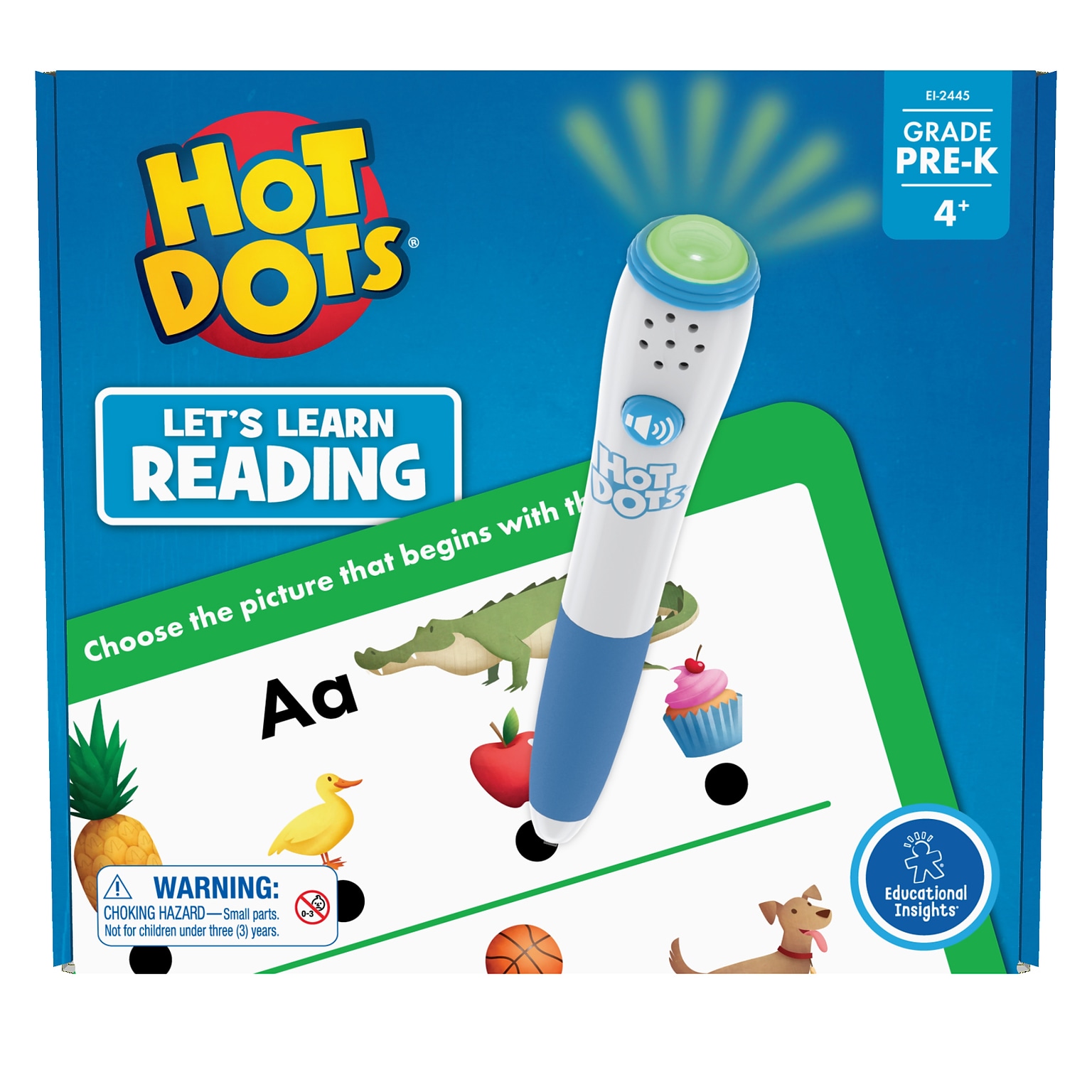 Educational Insights Hot Dots Lets Learn Pre-K Reading! (EI-2445)