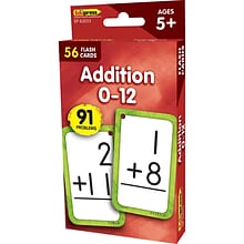 Edupress Addition 0-12 Flash Cards, 56 Cards (EP-62033)