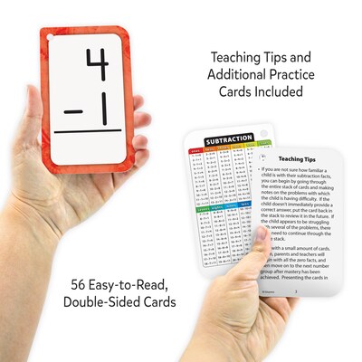 Edupress Subtraction 0-12 Flash Cards, 56 Cards (EP-62034)