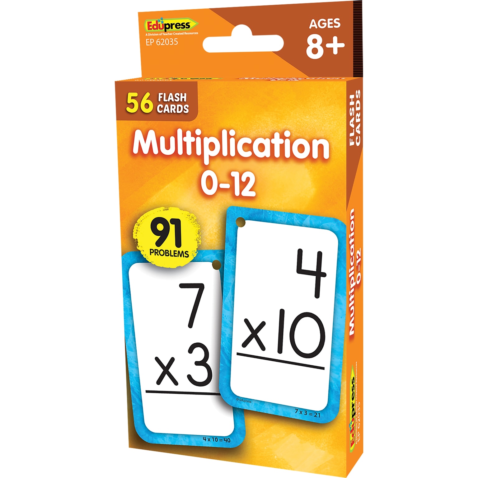 Edupress Multiplication 0-12 Flash Cards, 56 Cards (EP-62035)