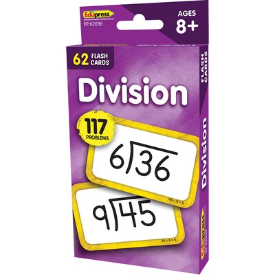 Edupress Division Flash Cards, 56 Cards (EP-62036)