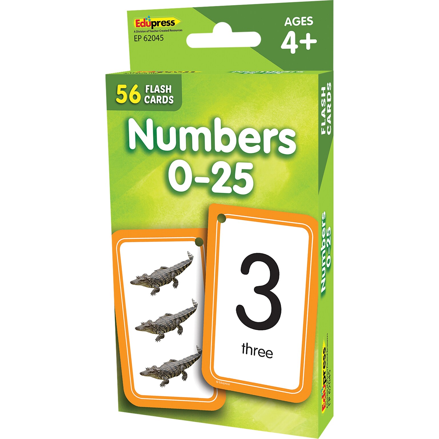 Edupress Numbers 0-25 Flash Cards, 56 Cards (EP-62045)