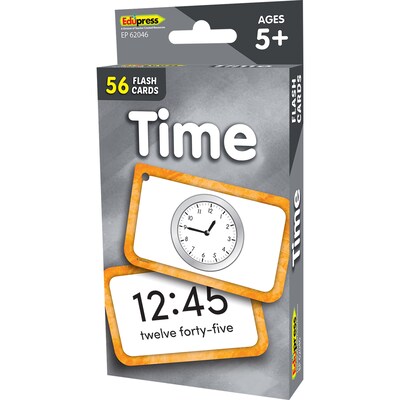 Edupress Time Flash Cards, 56 Cards (EP-62046)