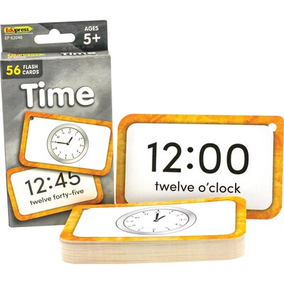 Edupress Time Flash Cards, 56 Cards (EP-62046)