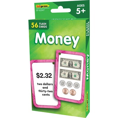 Edupress Money Flash Cards, 56 Cards (EP-62047)