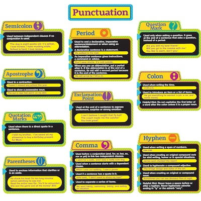Eureka® Punctuation Bulletin Board Set, 12 Piece Set (EU-847084)