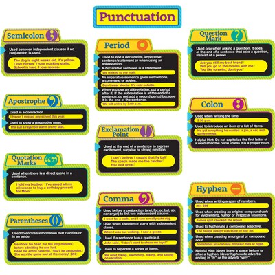 Eureka® Punctuation Bulletin Board Set, 12 Piece Set (EU-847084)