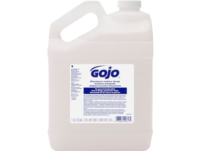 GOJO Premium Liquid Hand Soap Refill, Waterfall Scent, 128 oz. (1860-04)