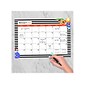 2022-2023 TF Publishing Floral Stripe 12" x 17" Academic Monthly Desk Pad Calendar (AY-MBL-23-8502)