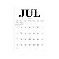 2022-2023 TF Publishing Big Letters 17 x 12 Academic Monthly Wall Calendar, White/Black (AY-MBL-23