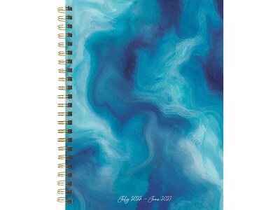 2022-2023 TF Publishing Painted Waves 6 x 8 Academic Weekly & Monthly Planner, Blue (AY-MWM-23-9226)