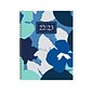 2022-2023 TF Publishing Abstract Floral 8.5 x 11 Academic Weekly & Monthly Planner, Blue/White (AY