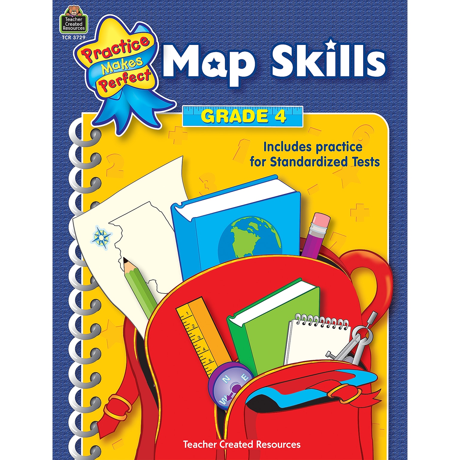 Teacher Created Resources Practice Makes Perfect: Map Skills Workbook, Grade 4