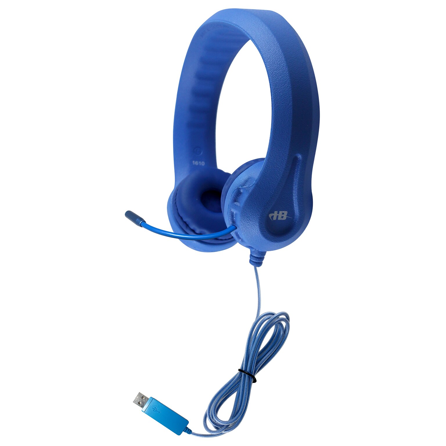 HamiltonBuhl Kids Flex-Phones TRRS Headset with Gooseneck Microphone, Blue (HECKFX2UBLU)