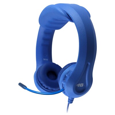HamiltonBuhl Kid's Flex-Phones TRRS Headset with Gooseneck Microphone, Blue (HECKFX2UBLU)