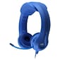 HamiltonBuhl Kid's Flex-Phones TRRS Headset with Gooseneck Microphone, Blue (HECKFX2UBLU)