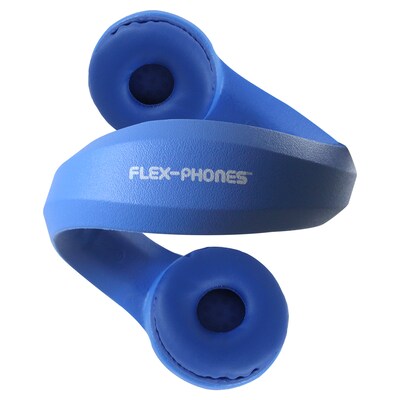 HamiltonBuhl Kid's Flex-Phones TRRS Headset with Gooseneck Microphone, Blue (HECKFX2UBLU)