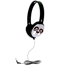 HamiltonBuhl Primo Series Stereo Headphone, Panda Face, Black/White (HECPRM100P)