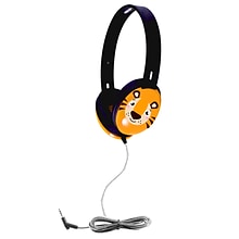 HamiltonBuhl Primo Series Stereo Headphone, Tiger Face, Black/Orange (HECPRM100T)