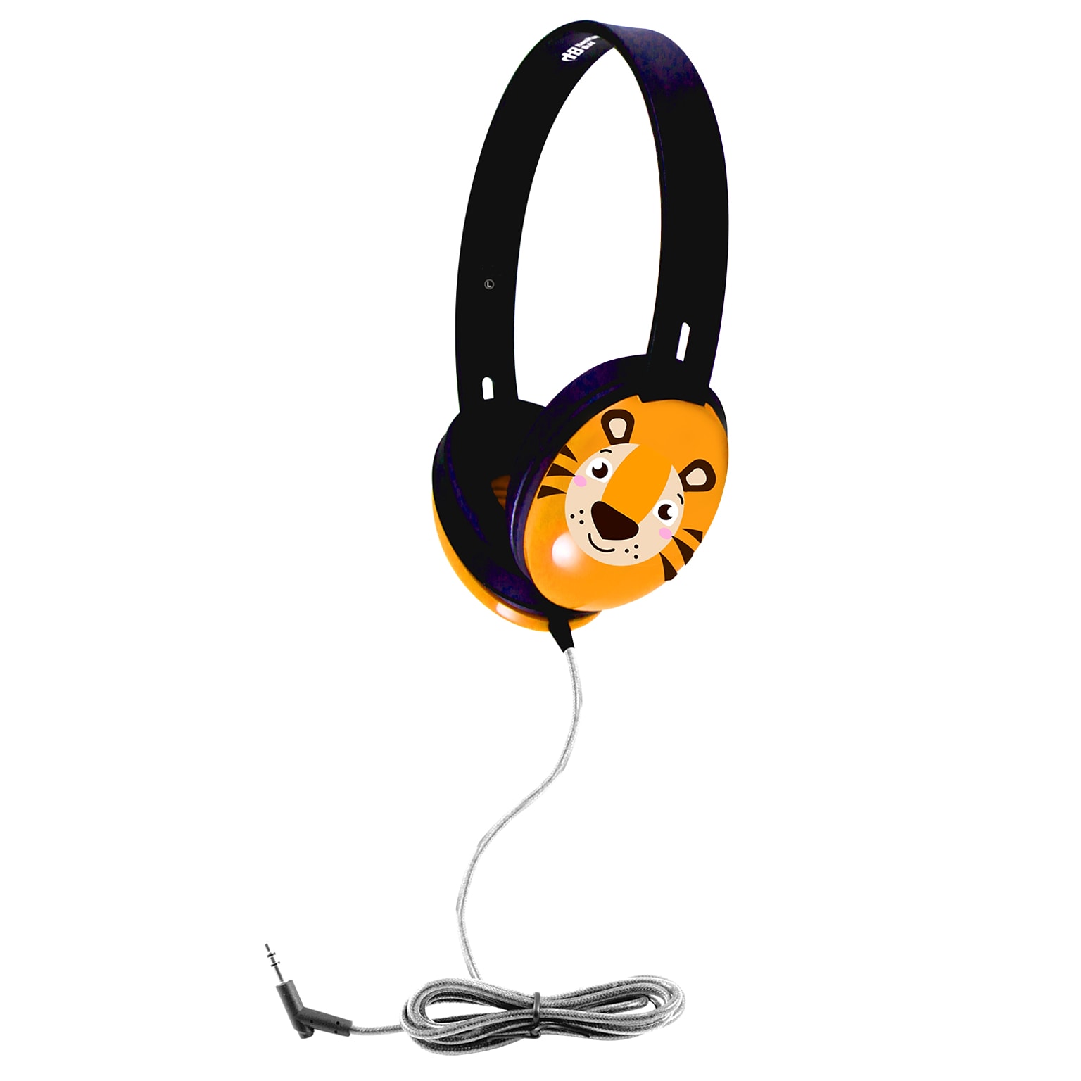 HamiltonBuhl Primo Series Stereo Headphone, Tiger Face, Black/Orange (HECPRM100T)