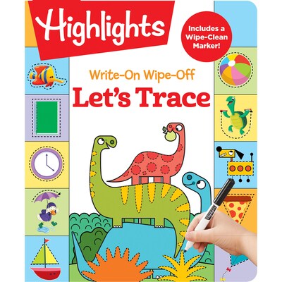 Highlights Let's Trace Write-On Wipe-Off Fun to Learn Activity Book