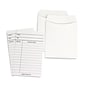 Hygloss Library Cards & Non-Adhesive Pockets Combo, White, 150 Each/300 Pieces Total (HYG61151)