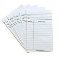 Hygloss Library Cards & Non-Adhesive Pockets Combo, White, 150 Each/300 Pieces Total (HYG61151)